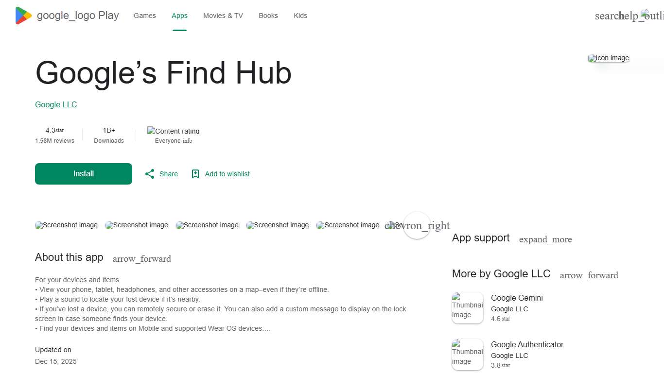 Google’s Find Hub - Apps on Google Play